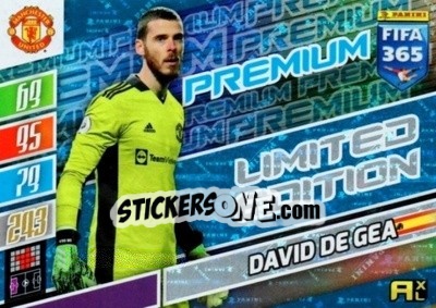 Sticker David de Gea - FIFA 365: 2021-2022. Adrenalyn XL - Panini