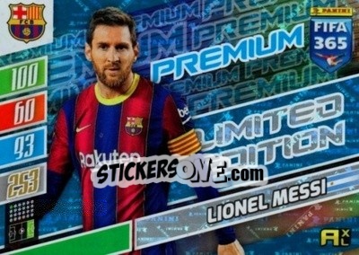 Sticker Lionel Messi - FIFA 365: 2021-2022. Adrenalyn XL n. LEP-LM - Panini