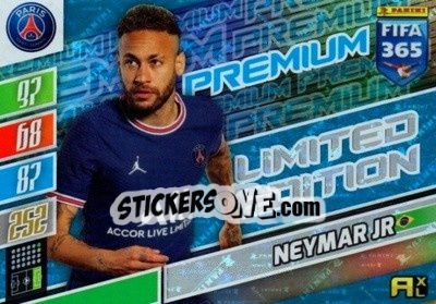 Cromo Neymar Jr - FIFA 365: 2021-2022. Adrenalyn XL - Panini