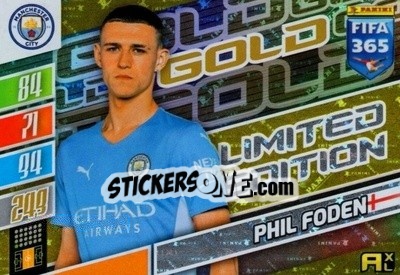 Figurina Phil Foden - FIFA 365: 2021-2022. Adrenalyn XL - Panini