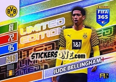 Sticker Jude Bellingham - FIFA 365: 2021-2022. Adrenalyn XL n. XXL-JB - Panini
