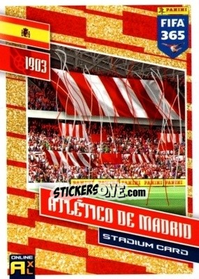 Sticker Atlético de Madrid - FIFA 365: 2021-2022. Adrenalyn XL n. ON22 - Panini