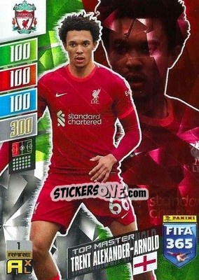 Sticker Trent Alexander-Arnold - FIFA 365: 2021-2022. Adrenalyn XL n. 1 - Panini
