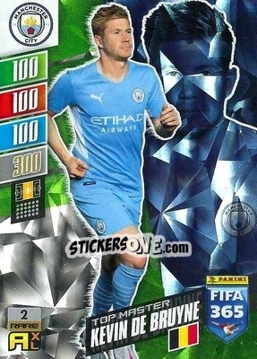Sticker Kevin De Bruyne - FIFA 365: 2021-2022. Adrenalyn XL n. 2 - Panini
