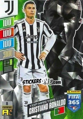 Sticker Cristiano Ronaldo - FIFA 365: 2021-2022. Adrenalyn XL n. 8 - Panini