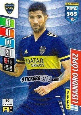 Sticker Lisandro López - FIFA 365: 2021-2022. Adrenalyn XL - Panini