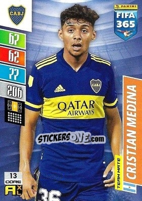 Figurina Cristian Medina - FIFA 365: 2021-2022. Adrenalyn XL - Panini