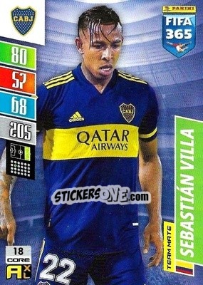 Sticker Sebastián Villa - FIFA 365: 2021-2022. Adrenalyn XL - Panini