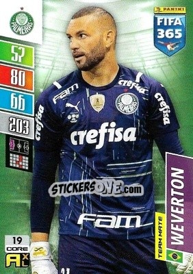 Sticker Weverton - FIFA 365: 2021-2022. Adrenalyn XL n. 19 - Panini