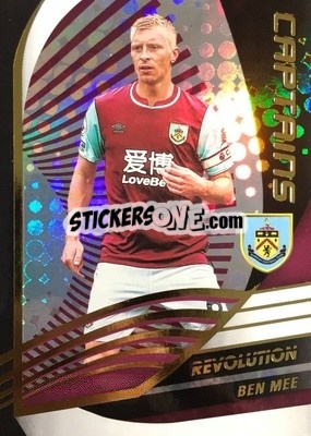 Sticker Ben Mee - Revolution Premier League 2020-2021 n. 5cap - Panini