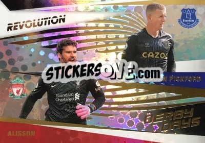 Sticker Alisson / Jordan Pickford - Revolution Premier League 2020-2021 n. 2dd - Panini