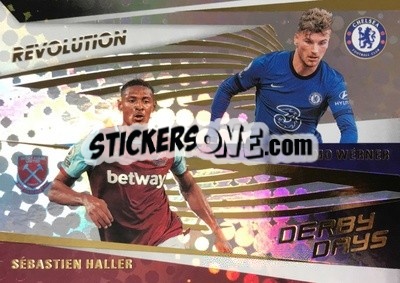 Sticker Sebastien Haller / Timo Werner - Revolution Premier League 2020-2021 n. 7dd - Panini