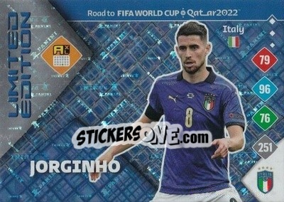 Sticker Jorginho - Road to FIFA World Cup Qatar 2022. Adrenalyn XL n. LE-JO - Panini