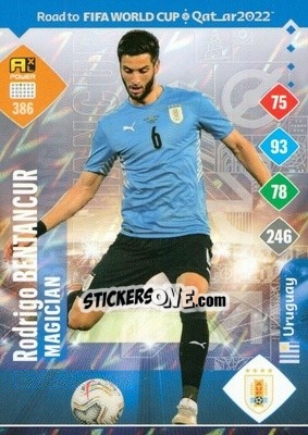 Sticker Rodrigo Bentancur - Road to FIFA World Cup Qatar 2022. Adrenalyn XL - Panini