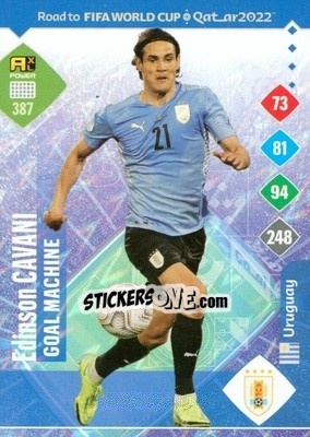 Sticker Edinson Cavani - Road to FIFA World Cup Qatar 2022. Adrenalyn XL n. 387 - Panini