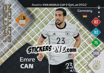 Figurina Emre Can - Road to FIFA World Cup Qatar 2022. Adrenalyn XL - Panini