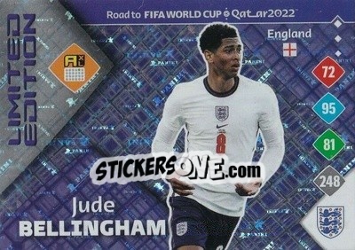 Sticker Jude Bellingham - Road to FIFA World Cup Qatar 2022. Adrenalyn XL n. LE-JB - Panini