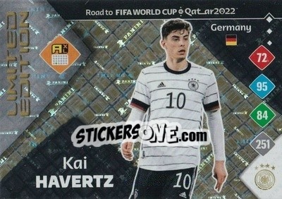 Figurina Kai Havertz - Road to FIFA World Cup Qatar 2022. Adrenalyn XL - Panini