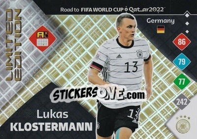Sticker Lukas Klostermann - Road to FIFA World Cup Qatar 2022. Adrenalyn XL n. LE-LK - Panini