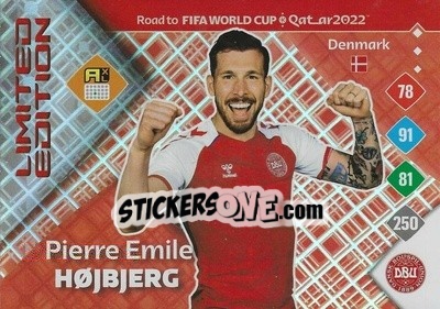 Sticker Pierre-Emile Hojbjerg - Road to FIFA World Cup Qatar 2022. Adrenalyn XL - Panini