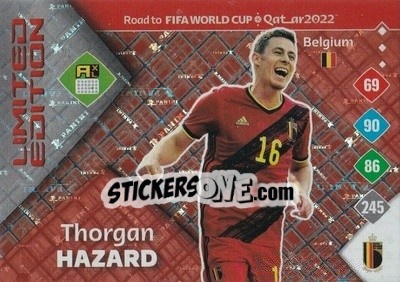 Figurina Thorgan Hazard - Road to FIFA World Cup Qatar 2022. Adrenalyn XL - Panini
