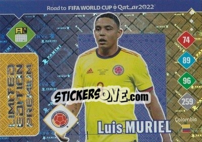 Sticker Luis Muriel - Road to FIFA World Cup Qatar 2022. Adrenalyn XL n. LEP-LM - Panini