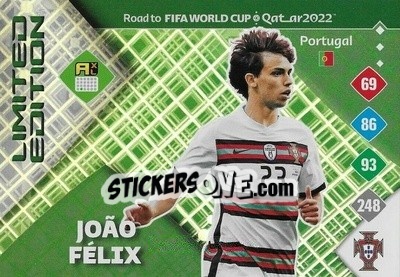 Cromo Joao Félix - Road to FIFA World Cup Qatar 2022. Adrenalyn XL - Panini