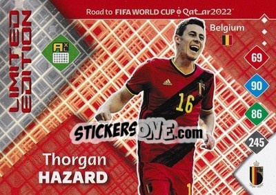 Sticker Thorgan Hazard - Road to FIFA World Cup Qatar 2022. Adrenalyn XL - Panini