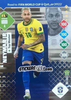 Sticker Neymar Jr - Road to FIFA World Cup Qatar 2022. Adrenalyn XL n. 4 - Panini