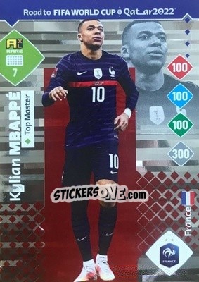 Figurina Kylian Mbappé - Road to FIFA World Cup Qatar 2022. Adrenalyn XL - Panini