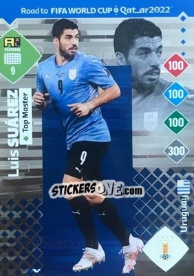 Sticker Luis Suárez - Road to FIFA World Cup Qatar 2022. Adrenalyn XL n. 9 - Panini