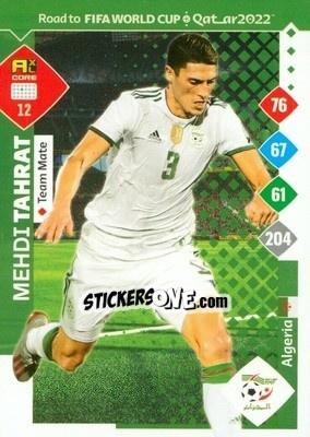 Sticker Mehdi Tahrat - Road to FIFA World Cup Qatar 2022. Adrenalyn XL n. 12 - Panini