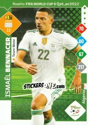 Cromo Ismael Bennacer - Road to FIFA World Cup Qatar 2022. Adrenalyn XL - Panini