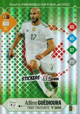 Sticker Adlène Guedioura - Road to FIFA World Cup Qatar 2022. Adrenalyn XL n. 21 - Panini