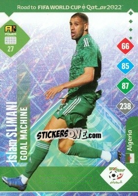 Sticker Islam Slimani - Road to FIFA World Cup Qatar 2022. Adrenalyn XL - Panini