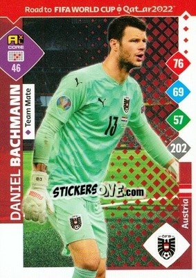 Figurina Daniel Bachmann - Road to FIFA World Cup Qatar 2022. Adrenalyn XL - Panini