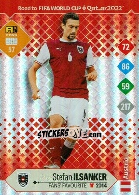 Sticker Stefan Ilsanker - Road to FIFA World Cup Qatar 2022. Adrenalyn XL n. 57 - Panini