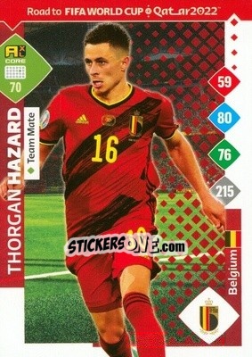 Sticker Thorgan Hazard - Road to FIFA World Cup Qatar 2022. Adrenalyn XL - Panini