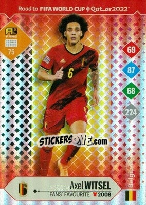 Sticker Axel Witsel - Road to FIFA World Cup Qatar 2022. Adrenalyn XL n. 75 - Panini