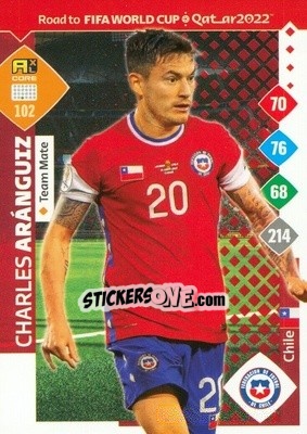 Sticker Charles Aránguiz - Road to FIFA World Cup Qatar 2022. Adrenalyn XL - Panini