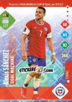 Sticker Alexis Sánchez - Road to FIFA World Cup Qatar 2022. Adrenalyn XL - Panini