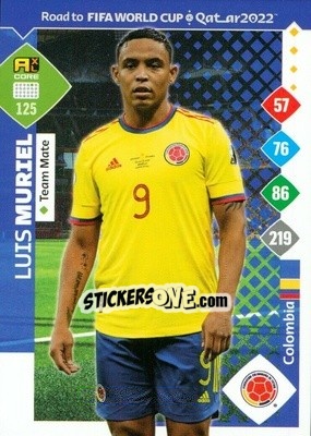 Figurina Luis Muriel - Road to FIFA World Cup Qatar 2022. Adrenalyn XL - Panini