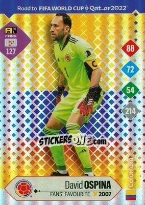 Figurina David Ospina - Road to FIFA World Cup Qatar 2022. Adrenalyn XL - Panini