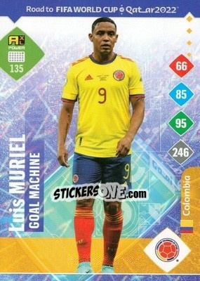 Sticker Luis Muriel - Road to FIFA World Cup Qatar 2022. Adrenalyn XL n. 135 - Panini