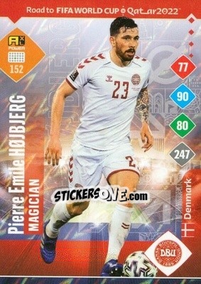 Sticker Pierre-Emile Hojbjerg - Road to FIFA World Cup Qatar 2022. Adrenalyn XL n. 152 - Panini