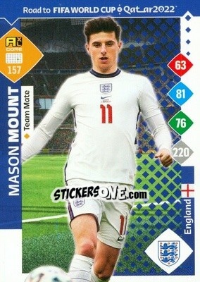 Figurina Mason Mount - Road to FIFA World Cup Qatar 2022. Adrenalyn XL - Panini