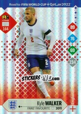 Sticker Kyle Walker - Road to FIFA World Cup Qatar 2022. Adrenalyn XL n. 164 - Panini