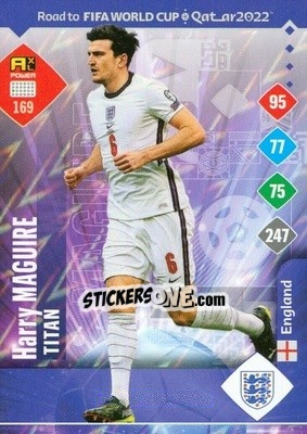 Sticker Harry Maguire - Road to FIFA World Cup Qatar 2022. Adrenalyn XL - Panini