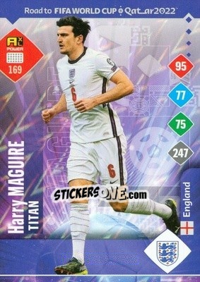Sticker Harry Maguire - Road to FIFA World Cup Qatar 2022. Adrenalyn XL n. 169 - Panini