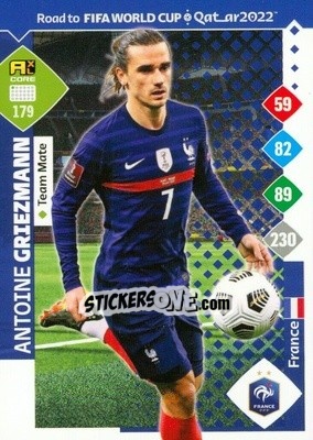 Sticker Antoine Griezmann - Road to FIFA World Cup Qatar 2022. Adrenalyn XL - Panini